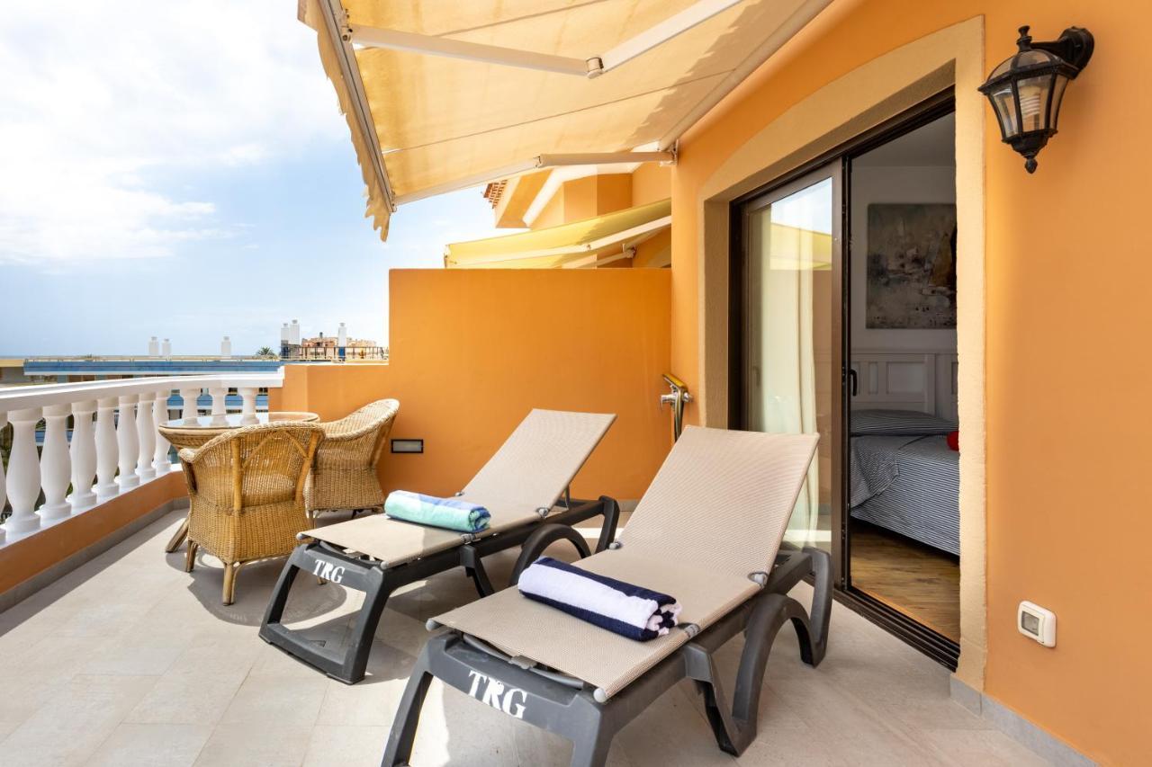 Exclusive Penthouse Playa Las Vistas 4 Close To The Sea And Beach, Aircondition For A Fee, Wifi, Terrace, Heated Pool Playa de las Americas  Exterior photo