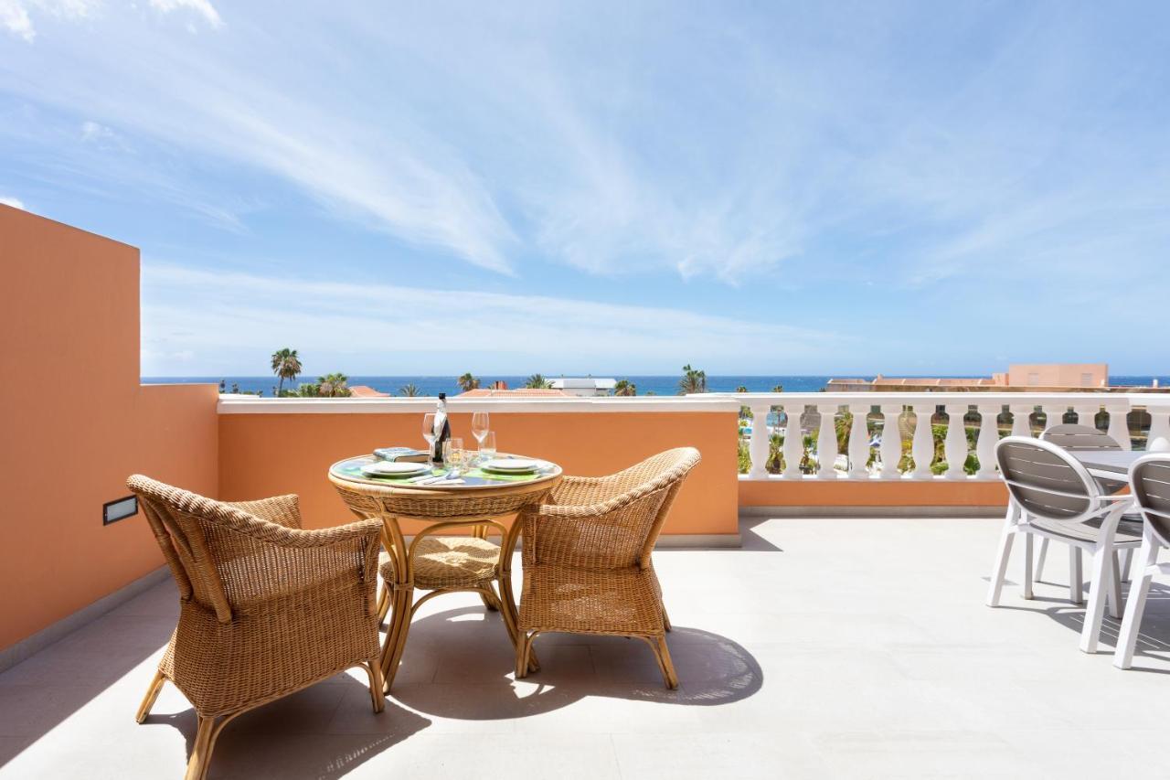 Exclusive Penthouse Playa Las Vistas 4 Close To The Sea And Beach, Aircondition For A Fee, Wifi, Terrace, Heated Pool Playa de las Americas  Exterior photo